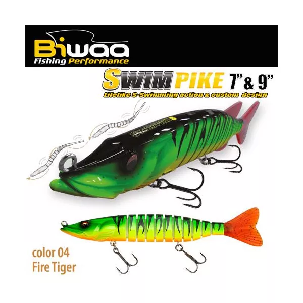 Biwaa Swimpike SS 18cm 26gr 04 Fire Tiger Wobbler 1Stk.