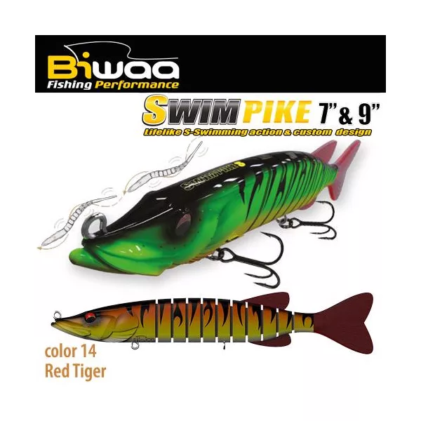 Biwaa Swimpike SS 18cm 26gr 14 Red Tiger Wobbler 1Stk