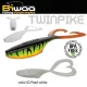 Biwaa Twinpike 15cm 24gr 02 Pearl White Gummifisch 3 Stk.
