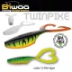 Biwaa Twinpike 15cm 24gr 12 Fire Tiger Gummifisch 3 Stk.