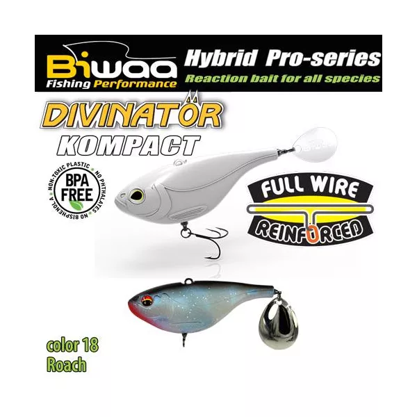 Biwaa Divinator Kompact 90 9cm 55gr 18 Roach Spinnertail 1Stk
