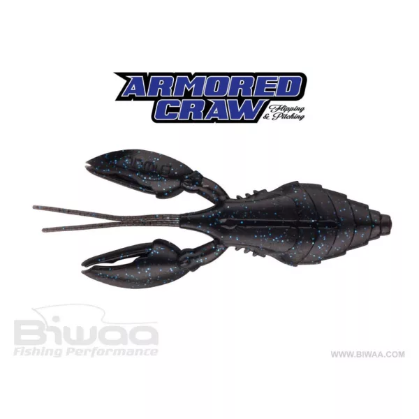 Biwaa Armored Craw 10cm 10 Black & Blue Gummiköder 8 Stk.