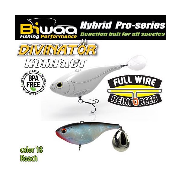 Biwaa Divinator Kompact 50 5cm 20gr 18 Roach Spinnertail 1db