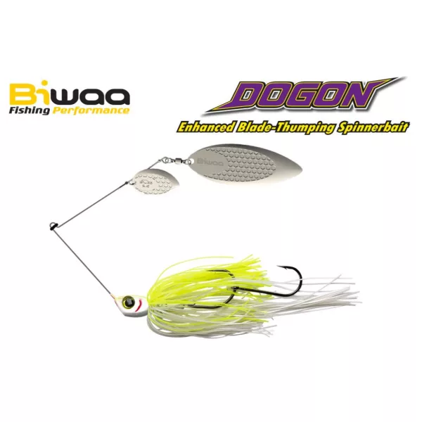 Biwaa Dogon Spinnerbait 1/2oz 14gr 01 White Chart-Silver Blades Spinnerbait 1Stk