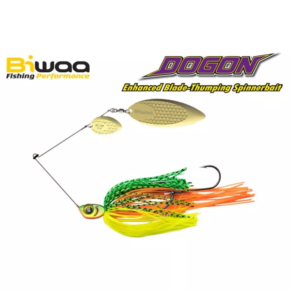 Biwaa Dogon Spinnerbait 3/4oz 21gr 02 Fire Tiger-Gold Blades Spinnerbait 1 Stk.