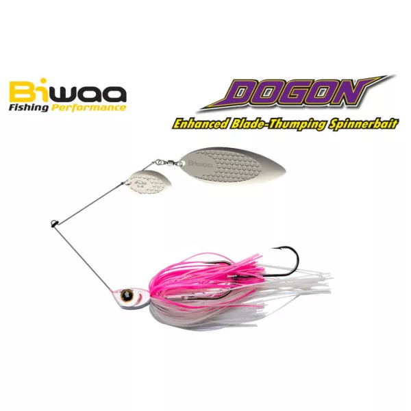 Biwaa Dogon Spinnerbait 3/4oz 21gr 06 Pink Ice-Silver Blades Spinnerbait 1Stk