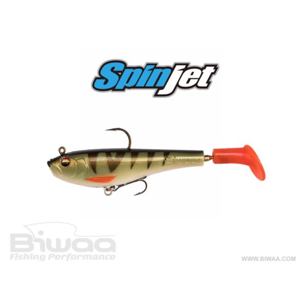Biwaa Spinjet 13cm 30gr 28 Gold Perch Gummifisch 1Stk