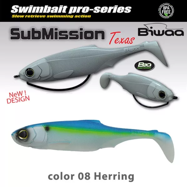 Biwaa Submission 10cm 08 Herring Gummifisch 4 Stk