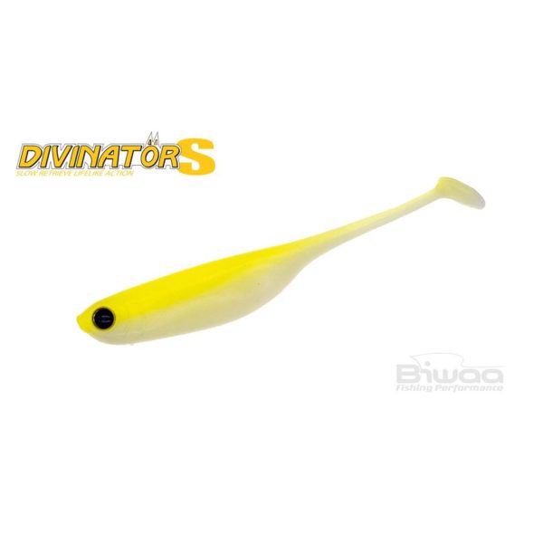 Biwaa Divinator S EVO 10cm 332 Lemon Chart Back White Gummiköder 4Stk.