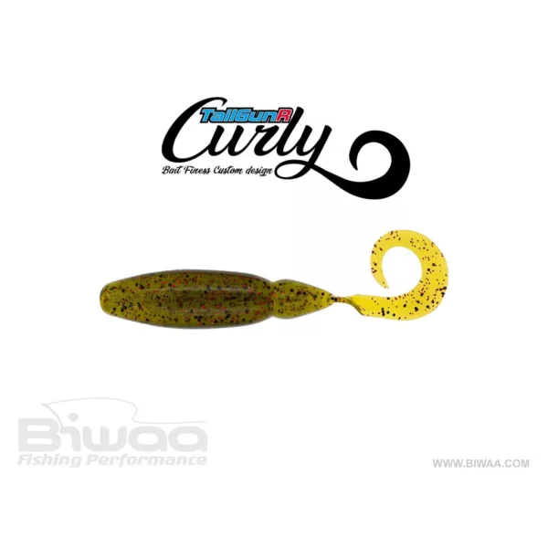Biwaa Tailgunr Curly 9cm 004 Watermelon Red Gummifisch 7Stk
