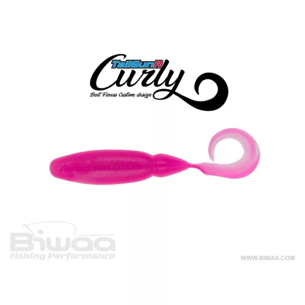 Biwaa Tailgunr Curly 9cm 304 Pink Ice Gummifisch 7Stk