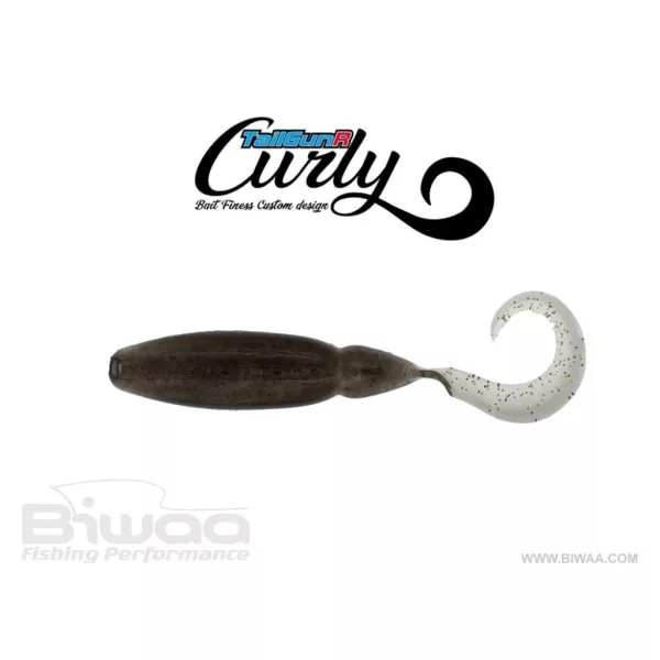 Biwaa Tailgunr Curly 6,3cm 206 Golden Shiner Gummifisch 8Stk