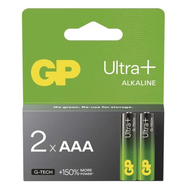 GP Alkaline Batterie Ultra Plus AAA 2Stk.