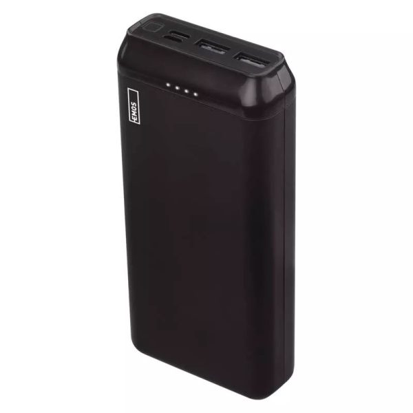 EMOS Powerbank ALPHA2 20, 20000 mAh, 10 W, schwarz