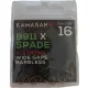 Kamasan Feinangel-X-Strong Haken mit Plättchen, ohne Widerhaken #16