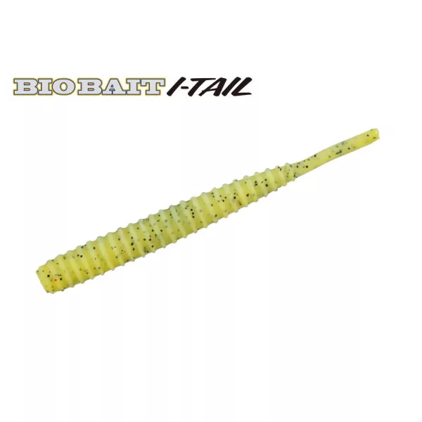 Major Craft BioBait I-Tail 4,5cm #006 Kiwi Gummiköder 8 Stk.