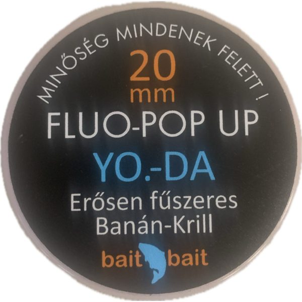 BaitBait Yoda Fluo Pop Up Boilie 20mm 50gr