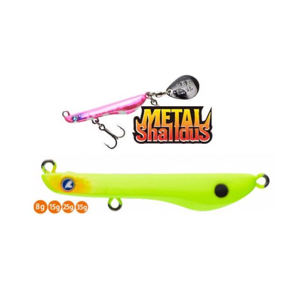 BlueBlue Metal Shalldus 8 4cm 8gr #16 Matt Chartreuse Wobbler