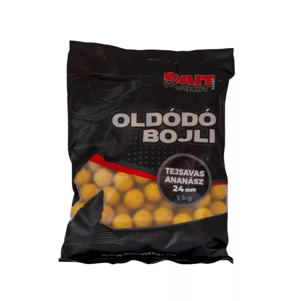 Bait Maker 24mm Milchsäure-Ananas Löslicher Boilie 1kg