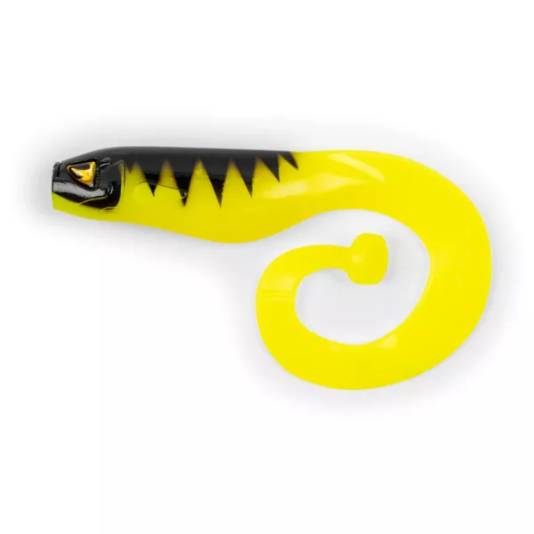 Black Cat Mega Curl Tail Shock Perch 22cm 29gr Kunststoffköder