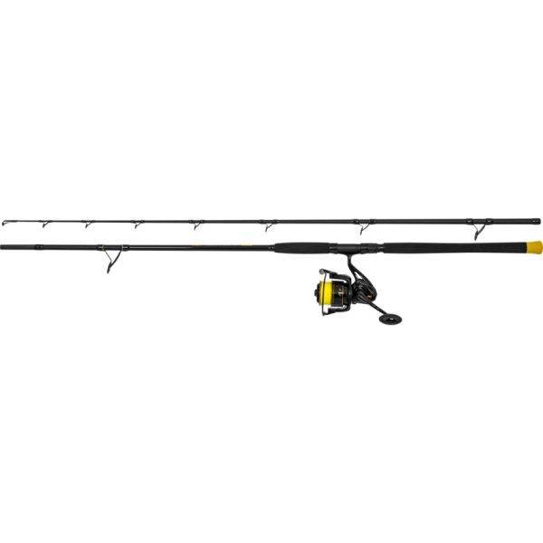 Black Cat Hard Core Combo Allround Rod 2,70m 500gr 2-teilige Rute mit Black Passion FD 80 Rolle und Schnur