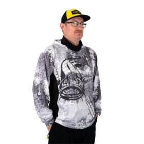 Black Cat Sun Jersey Kapuzen-Langarmshirt S