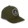 Black Cat Green Flat Peak Cap Baseball Kappe