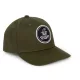 Black Cat Green Flat Peak Cap Baseball Kappe