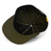 Black Cat Green Flat Peak Cap Baseball Kappe