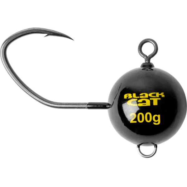 Black Cat Mega Fireball Black DG 10/0 200gr Jigkopf