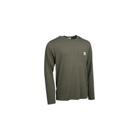 Nash Make It Happen Carp Logo Grünes Langarm-T-Shirt 3XL