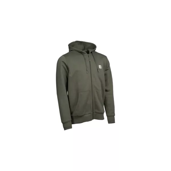 Nash Make It Happen Badge Grüner Kapuzenpullover mit Reißverschluss S