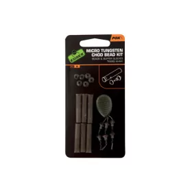   Fox EDGES™ Micro Chod Bead Kit - Trans Khaki Gummikugel-Set