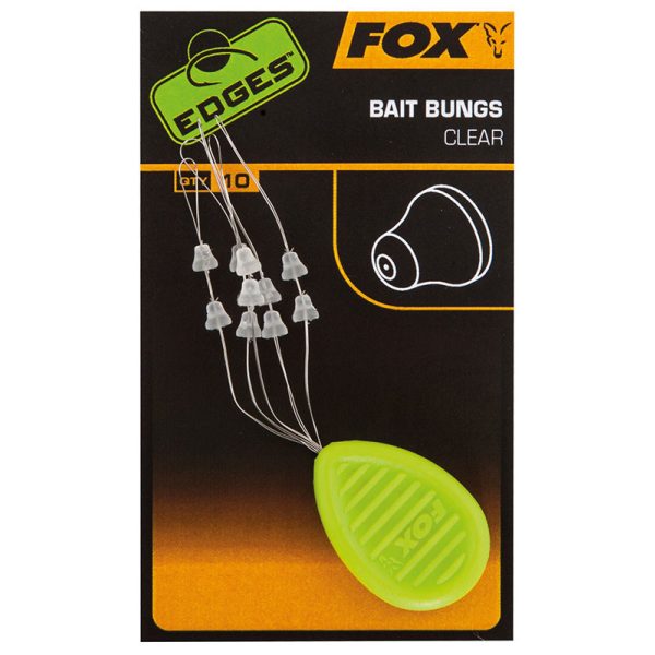 Fox EDGES™ Bait Bungs Clear Köderstopper