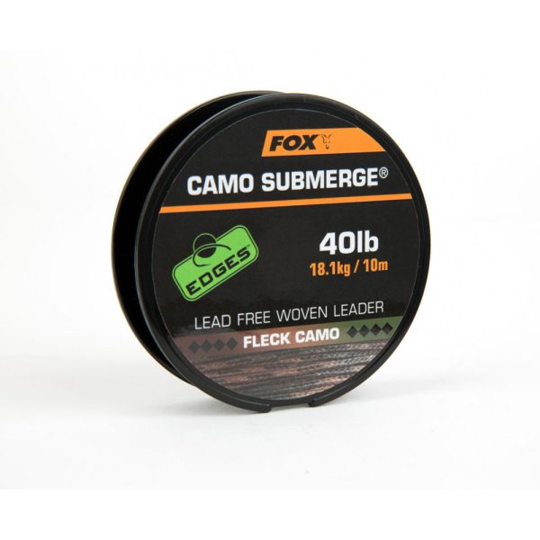 Fox EDGES™ Submerge Camo Leader Submerge Fleck Camo 40lb - 10m Geflochtene Schnur