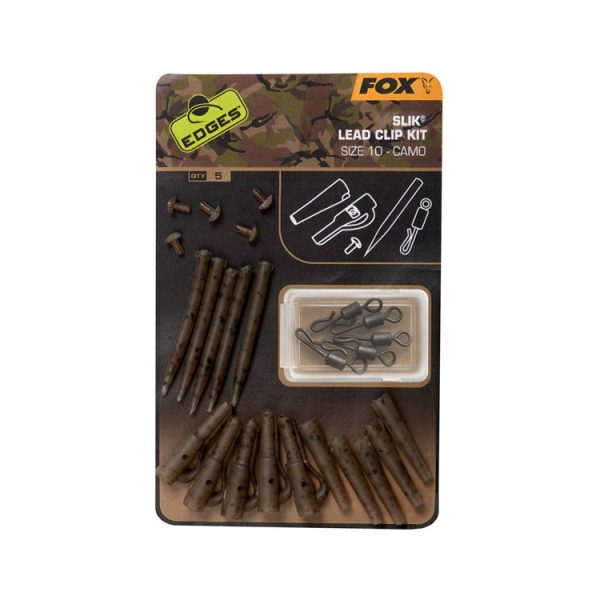Fox EDGES™ Camo Slik Lead Clip Kit Sz 10 Size 10 x5 Schnellwechselclip