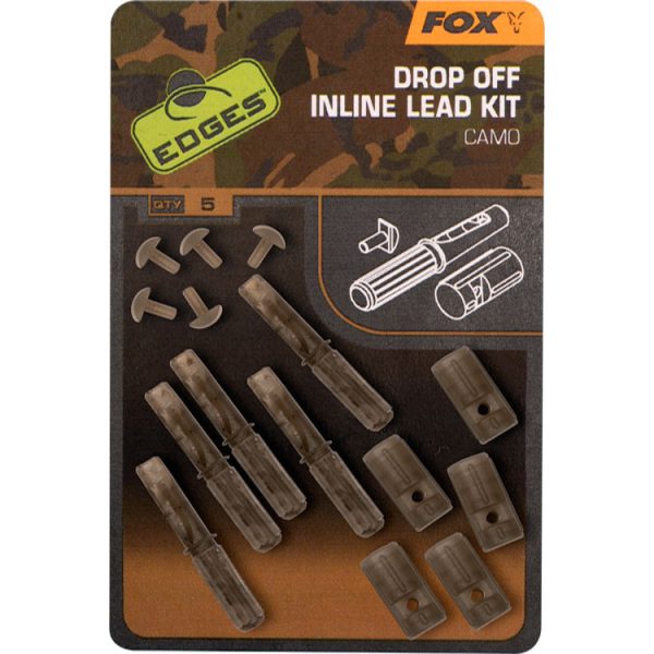 Fox Camo Inline Lead Drop Off Kits Kit x5 Bleiklip