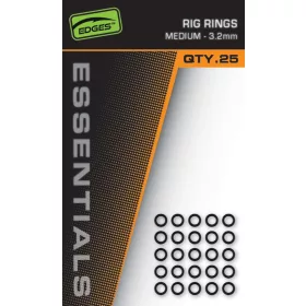 Fox Edges 3,2mm Mittlere Metallringe 25 St.