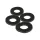 Fox Black Label Leather Washers Lederunterlegscheiben 4Stk
