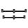 Fox Black Label QR Buzz bars 3 rod Narrow Rutenhalter