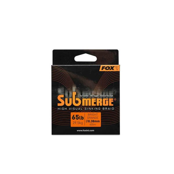 Fox Submerge Orange Sinkende Geflochtene Hauptschnur 38mm 600m