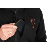 Fox Collection Black-Orange Sherpa Hoody Kapuzenpullover S