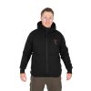 Fox Collection Black-Orange Sherpa Hoody Kapuzenpullover L