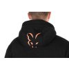 Fox Collection Black-Orange Sherpa Hoody Kapuzenpullover 2XL