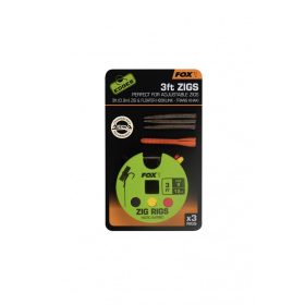 Fox Edges Zig Rig 8 - 12lb 3ft x 3 Vorgebundener Haken