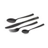 Fox Cookware Schwarzes 4-teiliges Edelstahl-Besteckset