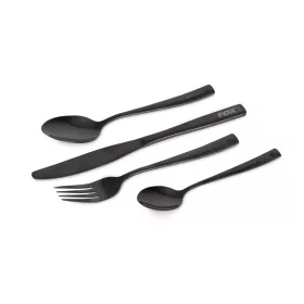 Fox Cookware Schwarzes 4-teiliges Edelstahl-Besteckset