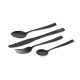 Fox Cookware Schwarzes 4-teiliges Edelstahl-Besteckset