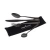 Fox Cookware Schwarzes 4-teiliges Edelstahl-Besteckset