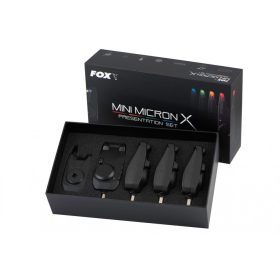 Fox Mini Micron X 4 Ruten-Set Elektronischer Bissanzeiger